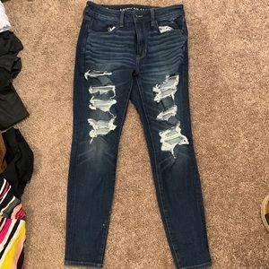American eagle high rise jegging size 8 short